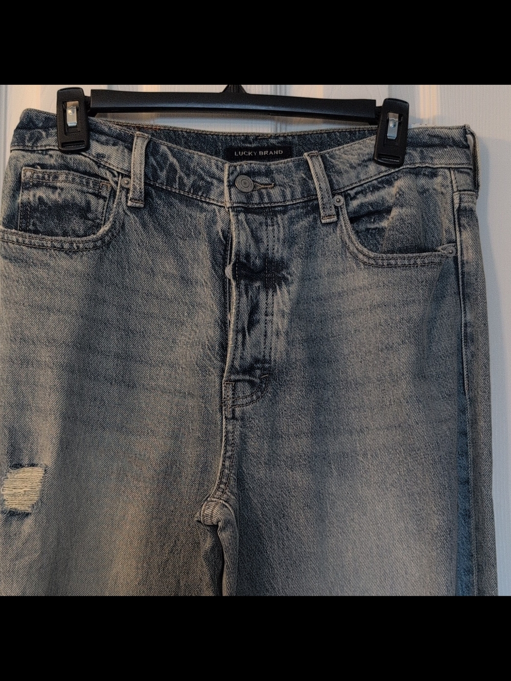 Lucky Brand Women's Washed Grey-Blue Ankle Jeans